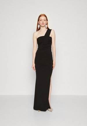 BALI ONE SHOULDER MAXI - Vestito di maglina - black