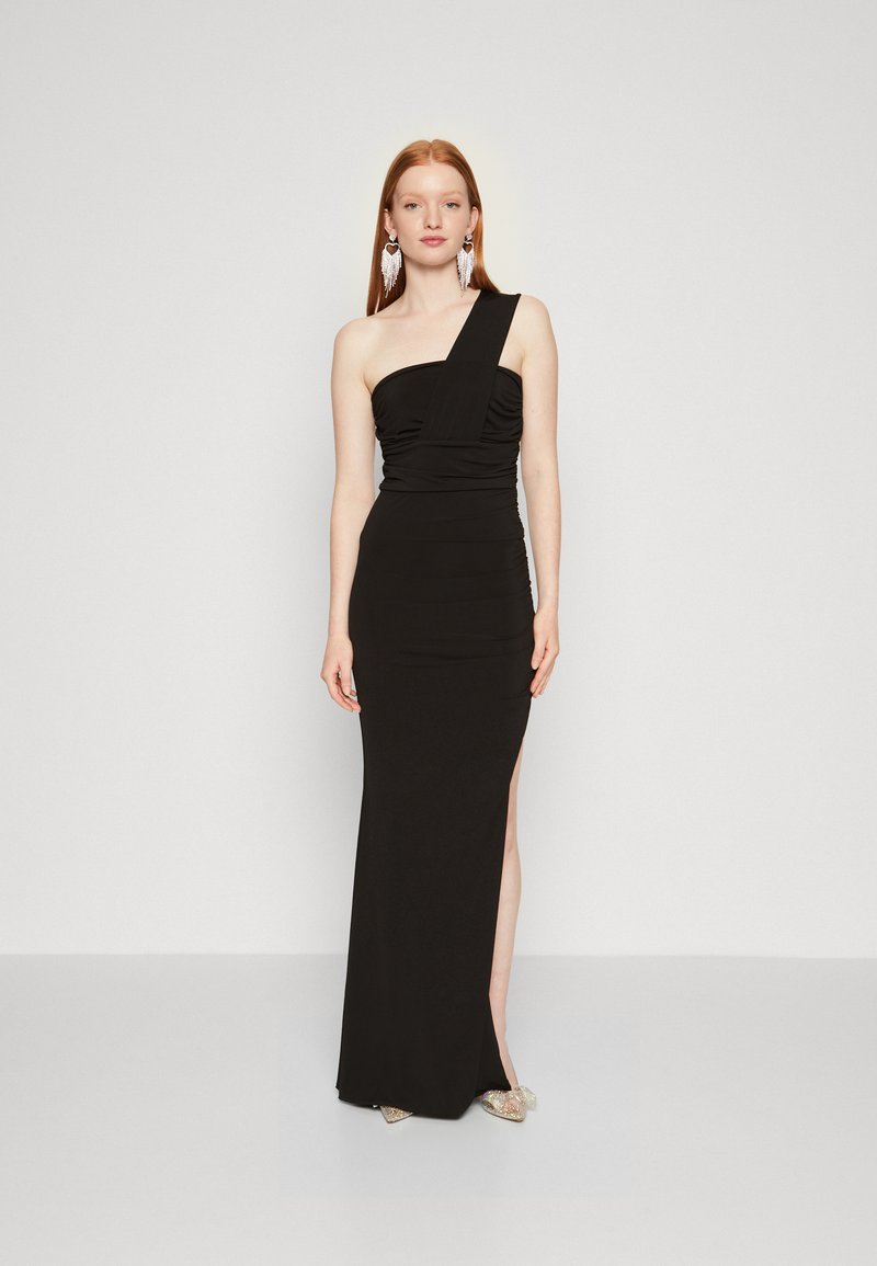 WAL G. - BALI ONE SHOULDER MAXI - Džersio suknelė - black, Padidinti