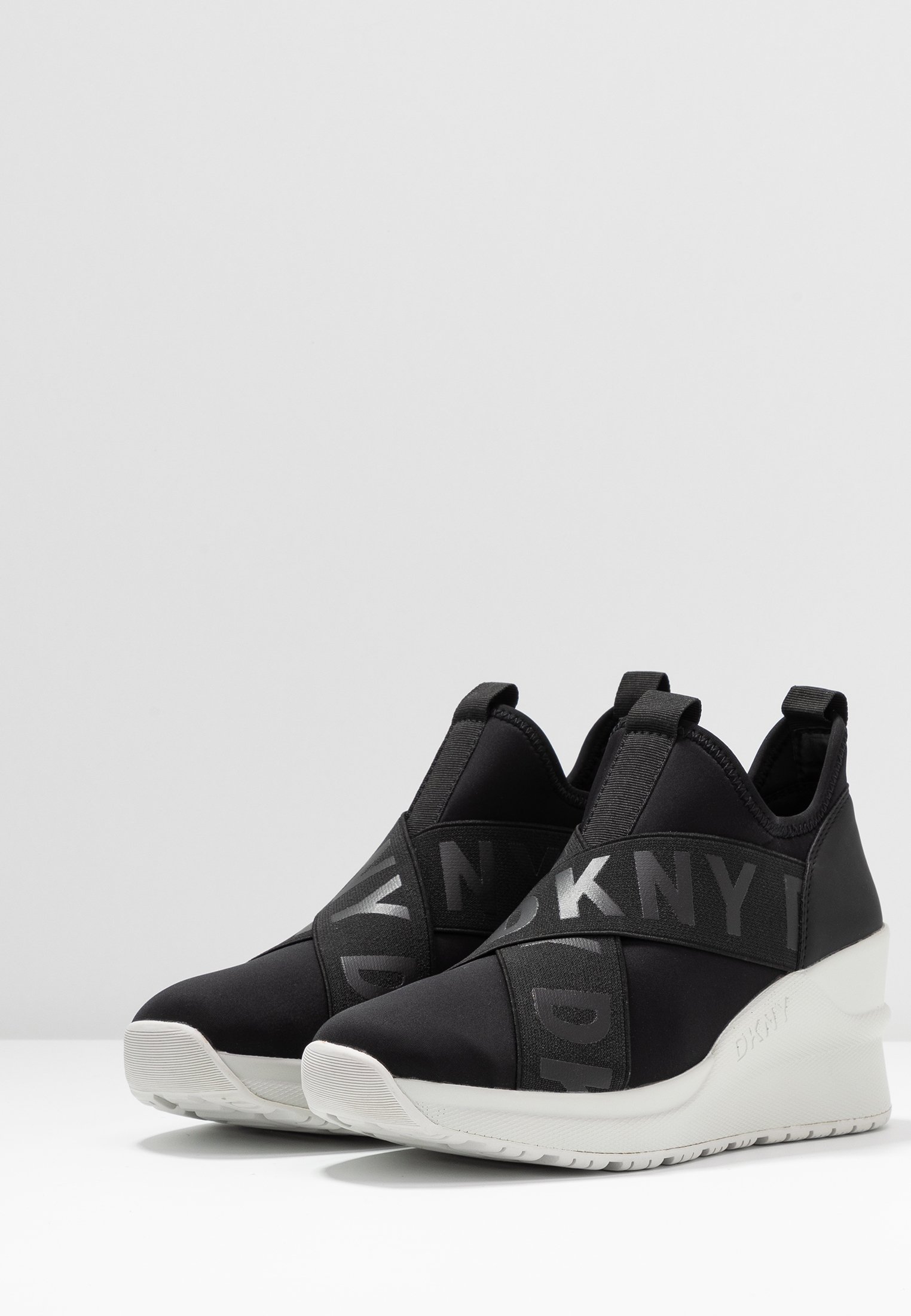 dkny leya wedge sneakers