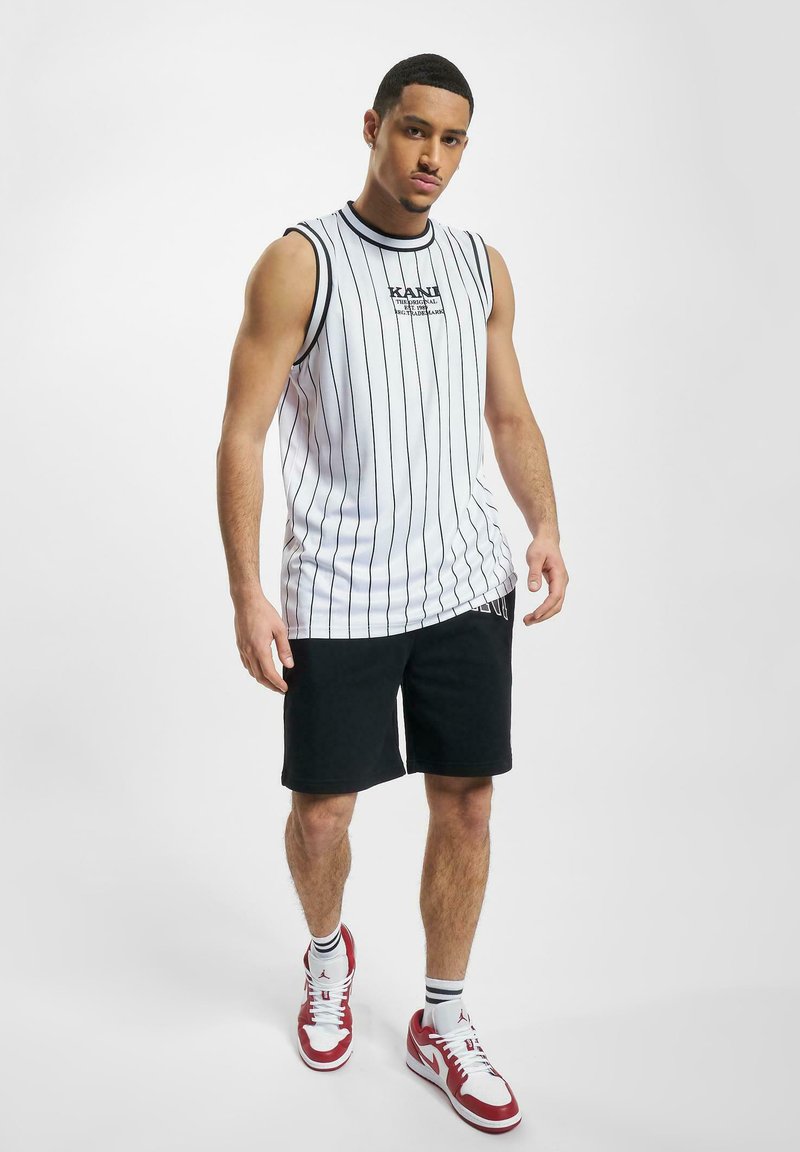 Karl Kani KM232-001-3 KK RETRO BASKETBALL TANK - Top - white/black/wit ...