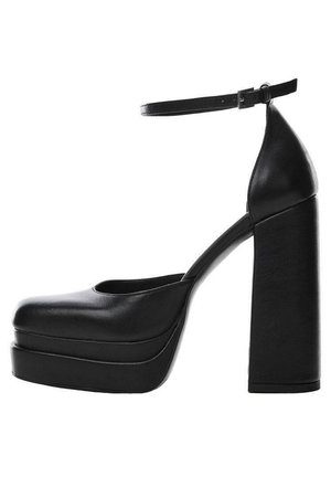 Mango Højhælede sandaletter / Højhælede sandaler - black