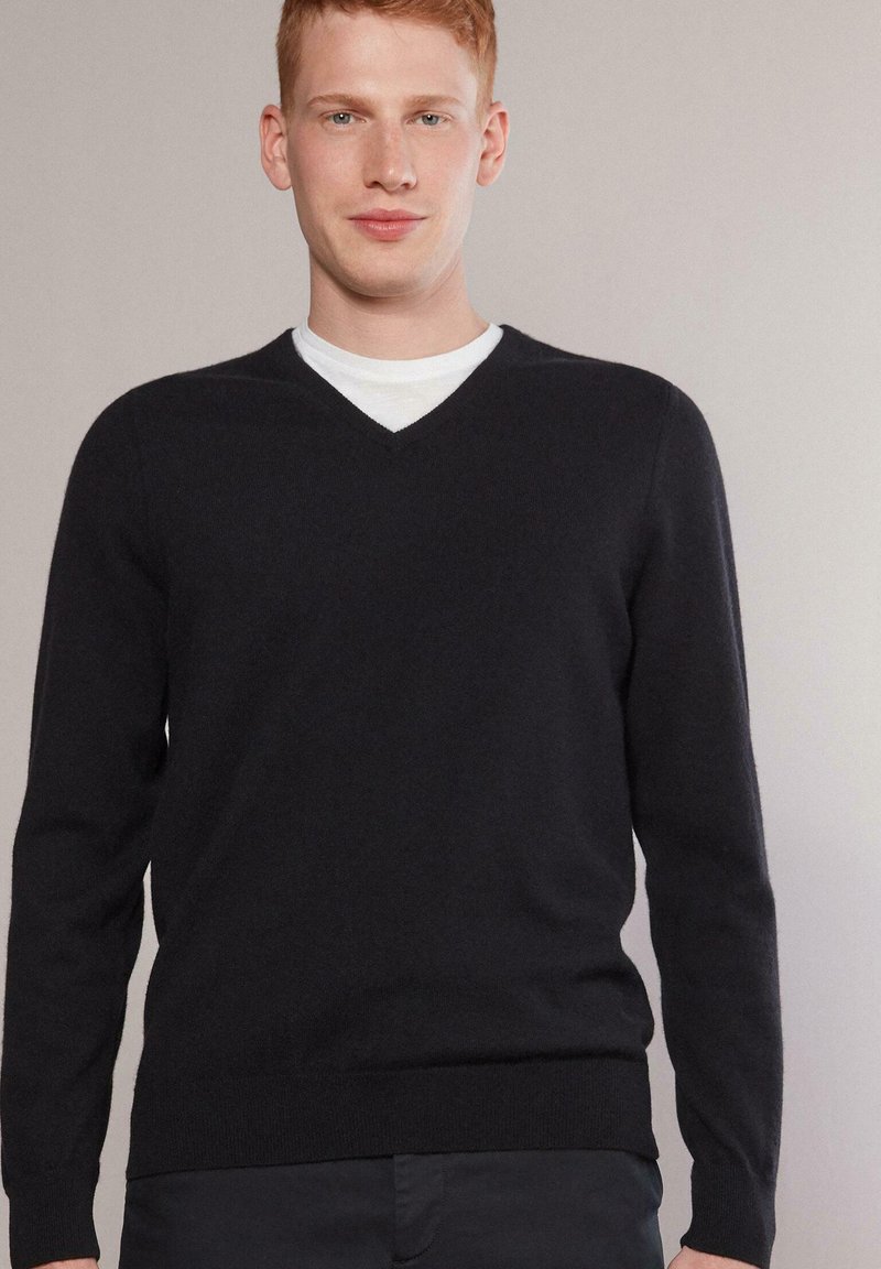 Falconeri Ultrasoft V-neck - Pullover - black/noir - ZALANDO.FR