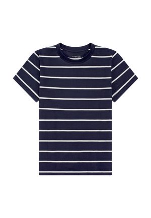 Schiesser, T-SHIRT RUNDHALS - MIX + RELAX - Nachtwäsche Shirt - blue white