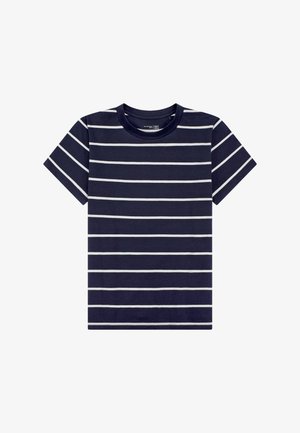 Schiesser, T-SHIRT RUNDHALS - MIX + RELAX - Pyjama top - blue white