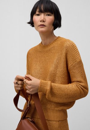 HERRINGBONE - Jumper - camel