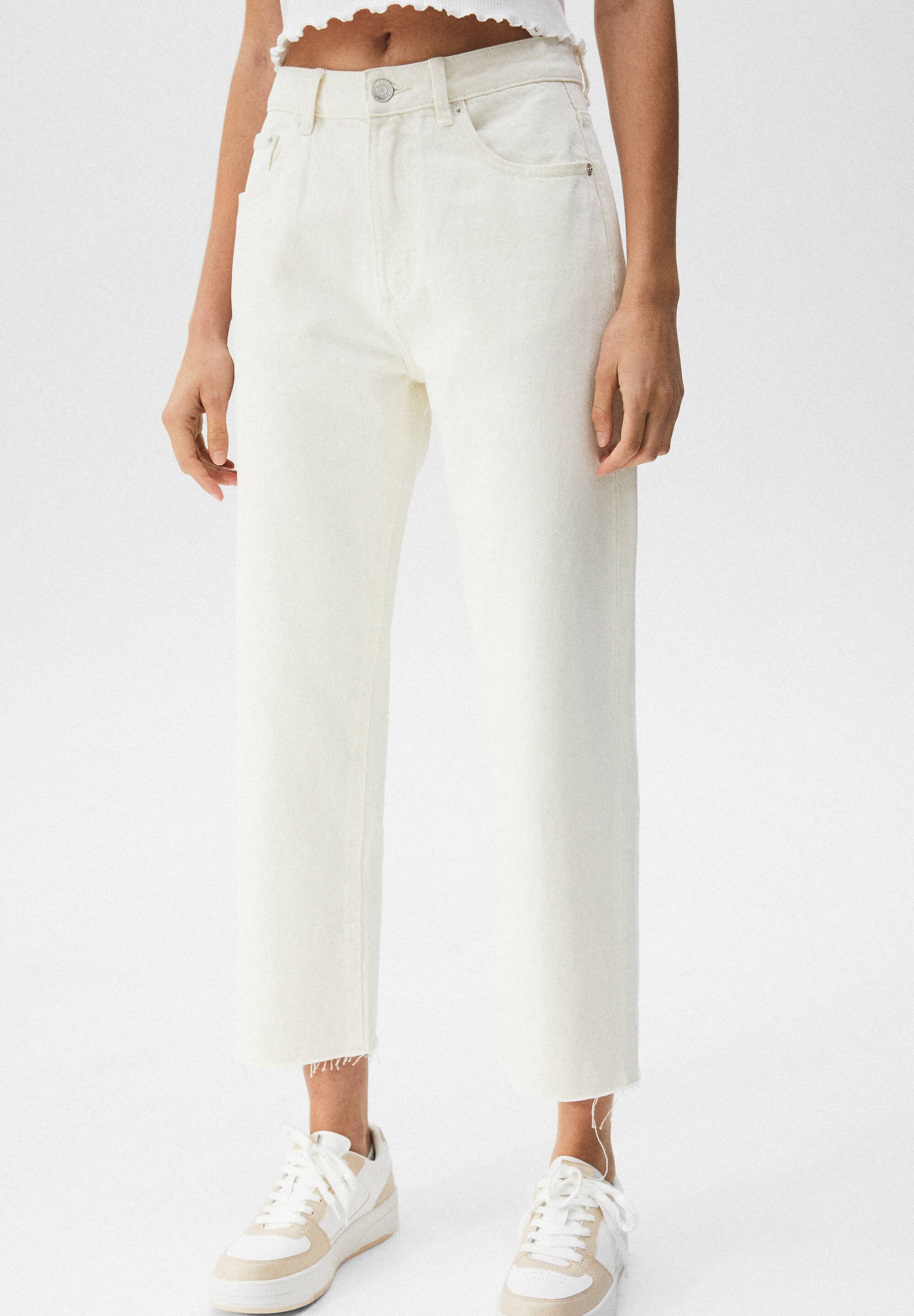 PULL\u0026BEAR RELAXED CROPPED - Straight 