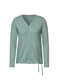 MIT V-AUSSCHNITT - Maglietta a manica lunga - grün