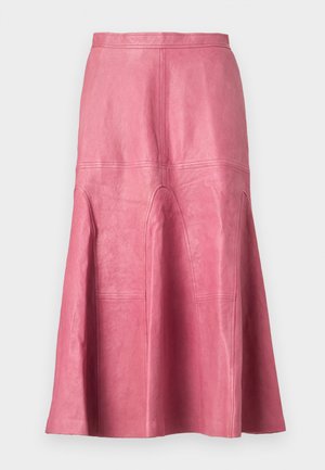 BRAYLIN - Kožená sukňa - berry