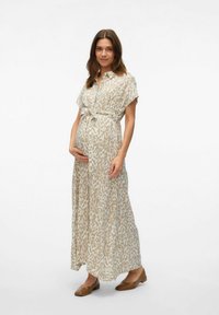 Vero Moda VMMERIKA UMSTANDS - Maksi garuma kleita - crockery