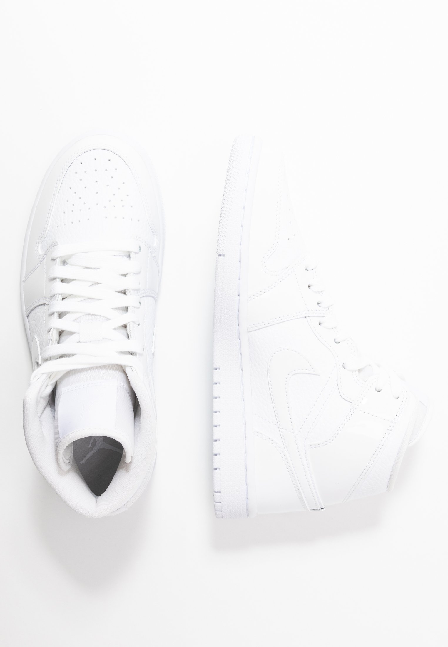 Jordan AIR 1 MID - Sneakers hoog - white/wit - Zalando.nl
