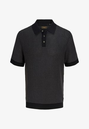 Jack & Jones, Knitted Knitted - Poloshirts - black
