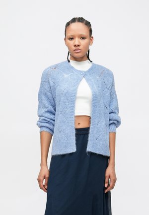 Vero Moda VMSHELL O NECK ONEBUTTON CARDIGAN - Jopica - brunnera blue