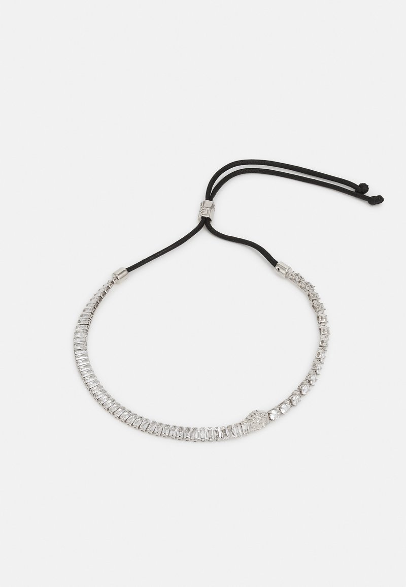 Versace NECKLACE - Verižica - silver-coloured/black