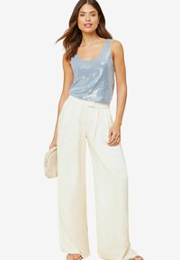 Lipsy SCOOP NECK SEQUIN REGULAR - Camicetta - blue
