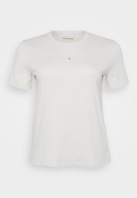 PLUS LABEL REGULAR TEE - T-shirts - chalk