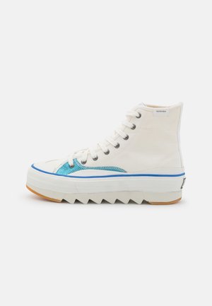 MASTERURBAN - High-top trainers - baby blue metallic/white