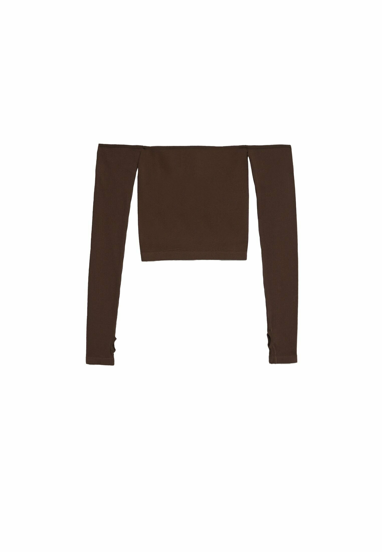 Brown knit sweater