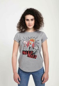 Disney MUPPETS BEAKER MEEP - Triko s potiskem - melange grey