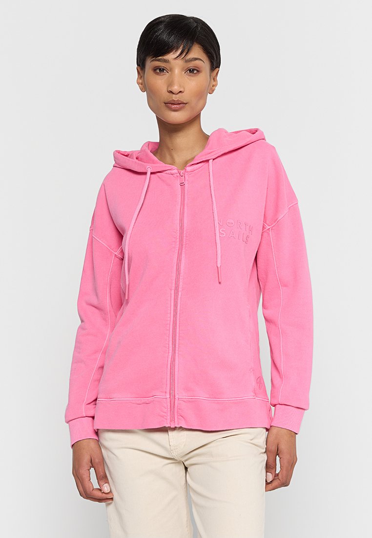 North Sails Sweater met rits donkerroze North Sails Sweater met rits donkerroze