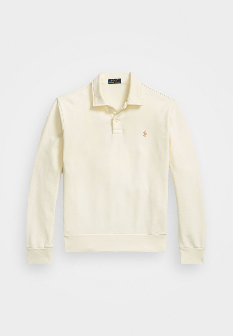 Polo Ralph Lauren LOOPBACK COLLARED SWEATSHIRT - Sudadera - clubhouse cream