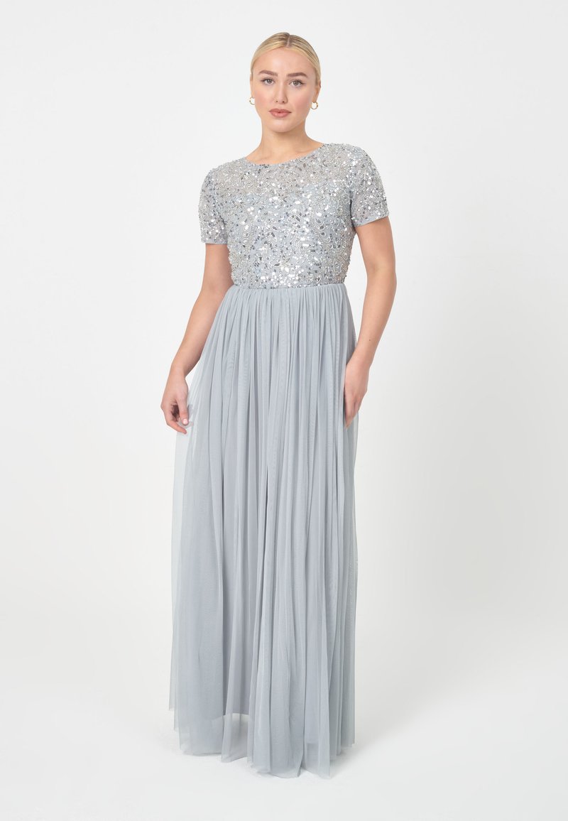 BEAUUT EMBELLISHED SEQUINS MAXI  - Abiti per occasioni speciali - light grey