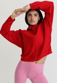 hessnatur OVERSIZE - Fleecejacke - rot