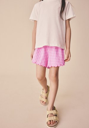 Next, REGULAR FIT - SCALLOP TRIM TEXTURED SHORTS . - Shorts - pink gingham