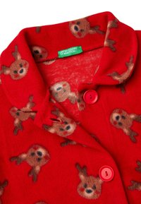United Colors of Benetton IN ONE SIDE BRUSHED FLEECE WITH COLLAR AND BUTTONS - Camicia da notte - multicolor