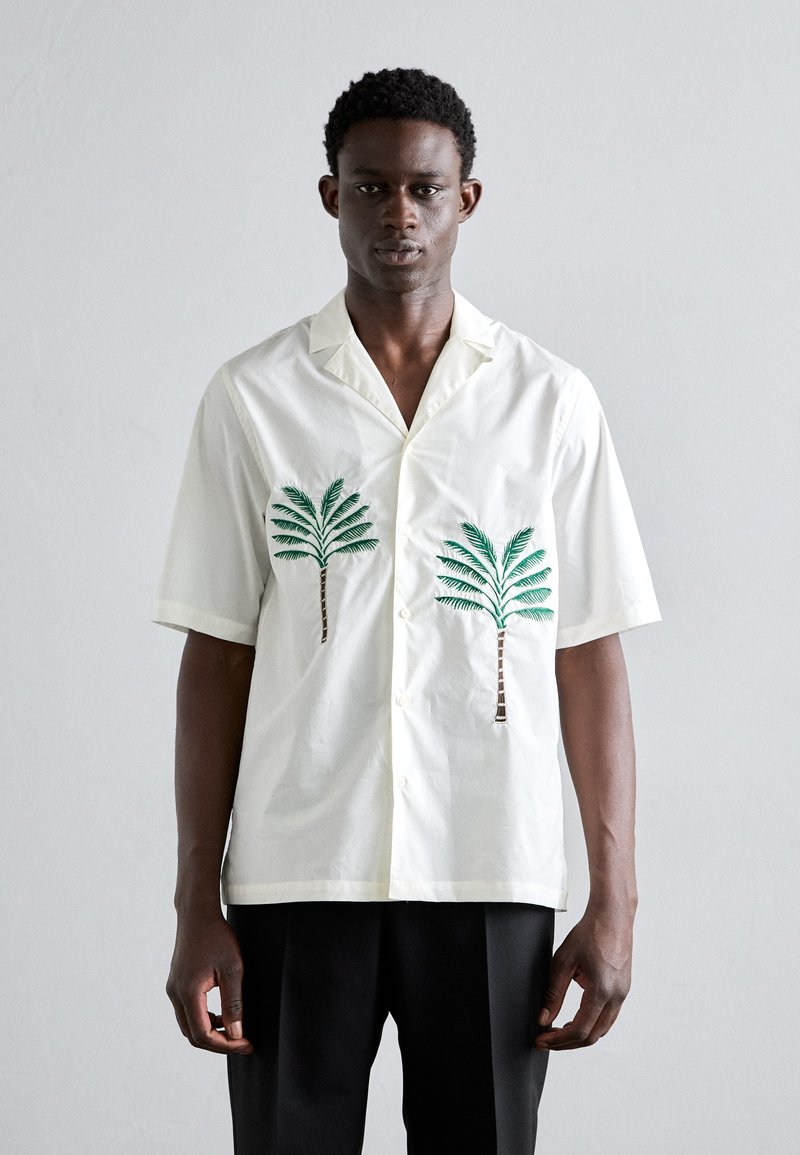 OFFICINE GENERALE LUIS PALMTREE EMBROIDE - Chemise - ecru