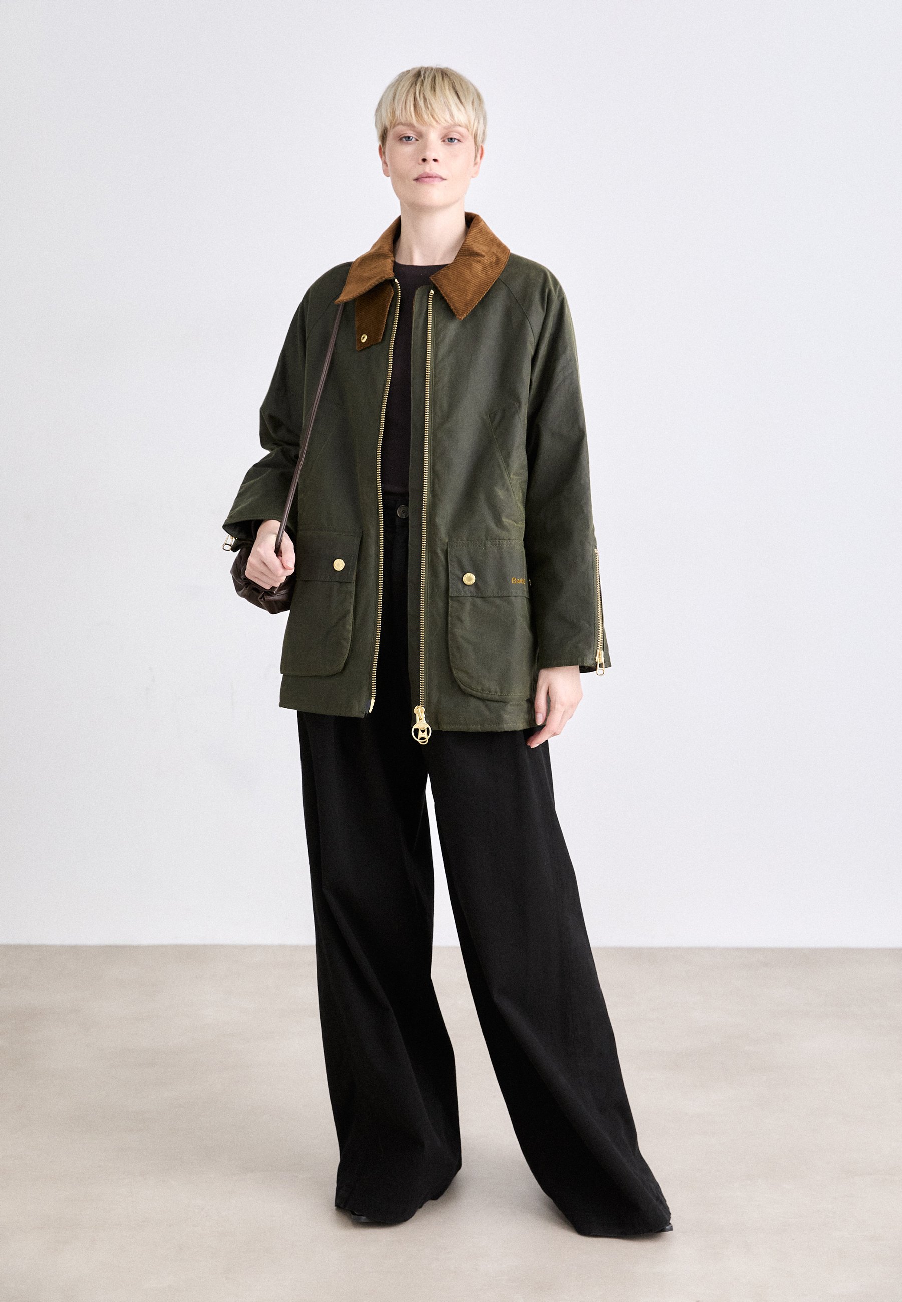 Barbour ESTHER - Short coat - archive olive/olive - Zalando.co.uk