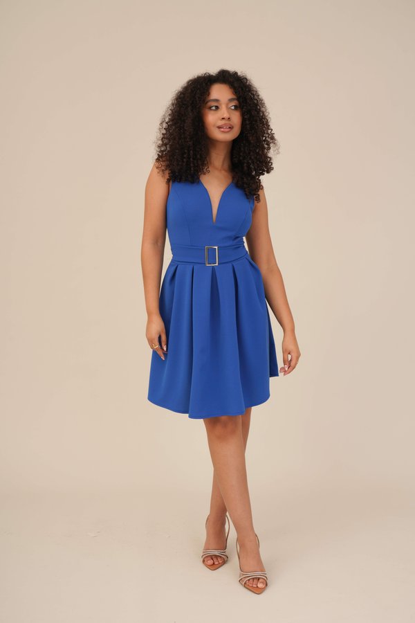 DEBBIE BUCKLE SKATER DRESS - Jersey dress