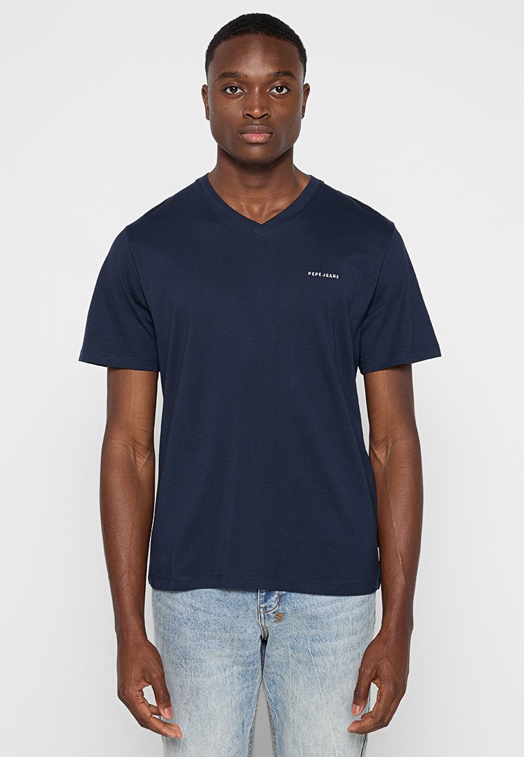 Pepe Jeans T-shirt basic donkerblauw