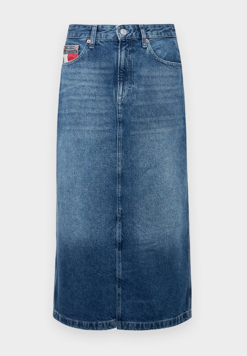 Tommy Jeans Kokerrok blauw denim/bluedenim