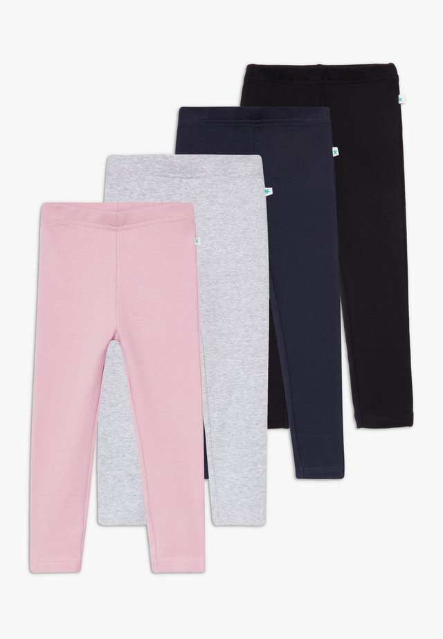 KIDS WARM BASIC 4 PACK - Leggings - mauve/nachtblau/nebel/schwarz