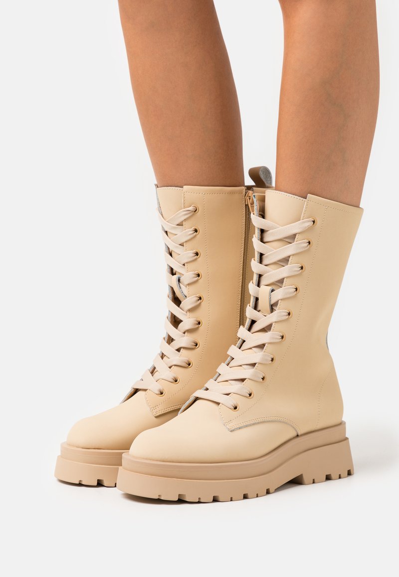 ZIGN Wide Fit LEATHER Laceup boots beige Zalando.de