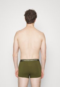 Calvin Klein Underwear TRUNK 3 PACK MODERN STRUCTURE COTTON - Trumpikės - evergreen forest/white/aqua pool