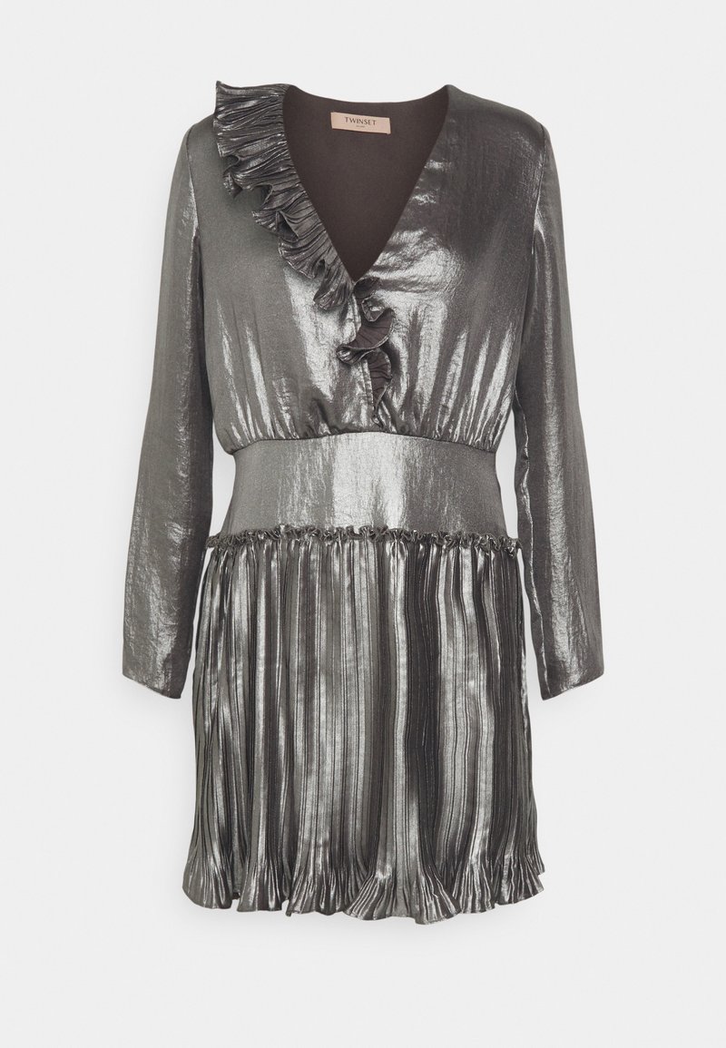 TWINSET Cocktailjurk zilverkleurig