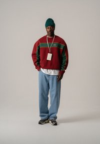BLKVIS SCRIPT CREWNECK UNISEX - Collegepaita - merlot