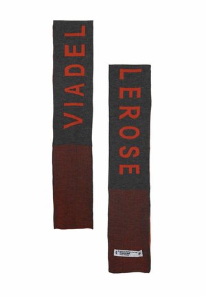 #VDR VILLADELLEROSE, LOGO STRIPED KNIT SCARF - Écharpe - grey