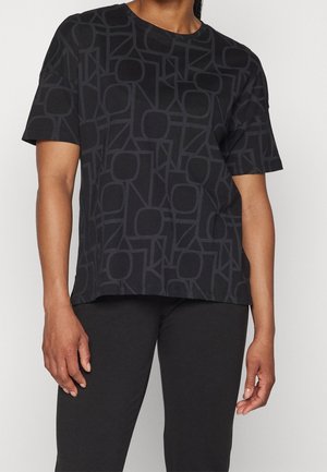 T-shirt med print - black