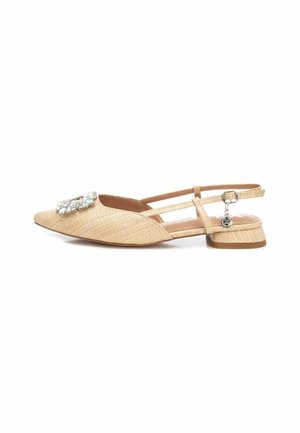 Bailarinas con tira trasera - beige
