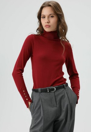 TURTLENECK - Trui - burgundy