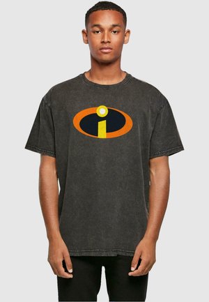 THE INCREDIBLES 2  COSTUME LOGO ACID WASH - T-shirt print - black