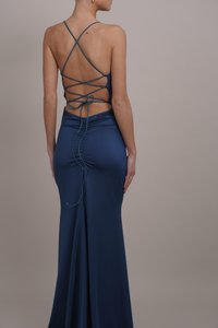 WAL G. SHELLY BACK DETAIL MAXI - Juhlamekko - teal blue