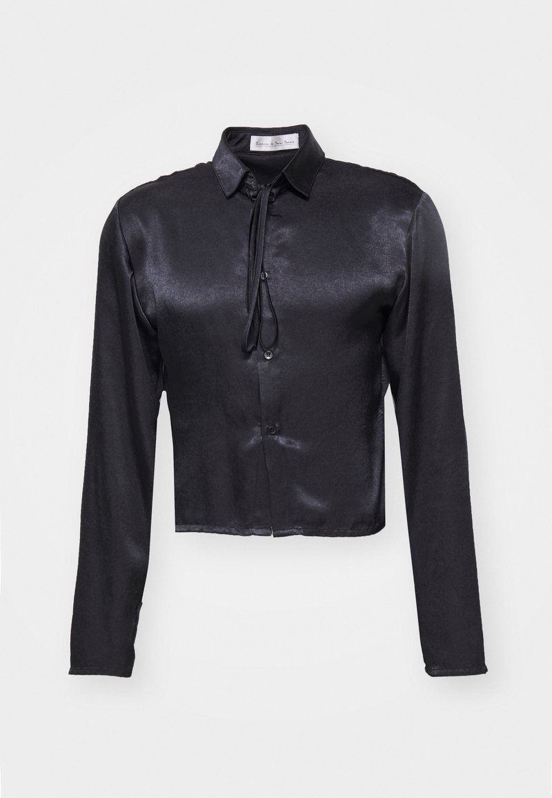 Ludovic de Saint Sernin CROP SHINY UNISEX - Camicia - black