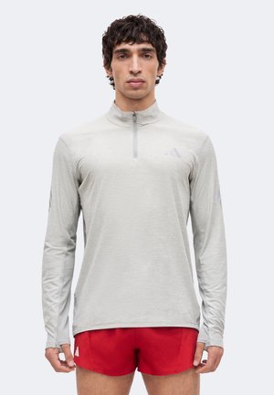 adidas Performance, ADI365 ZIP - Langarmshirt - medium grey heather