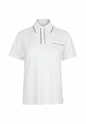 Falconeri, PIQUÉ WITH KNITTED COLLAR - Poloshirt - white