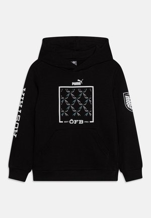 AUSTRIA ÖFB FTBLICONS HOODY JR UNISEX - Valsts izlases komandas apģērbs - black