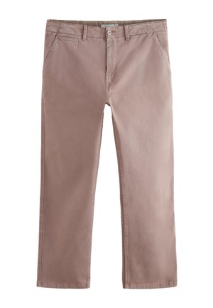 Next, REGULAR FIT - AUTHENTIC WASHED CHINO TROUSERS . - Trousers - pink
