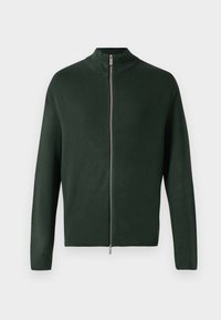 SLHTELLER RELAXED ZIP CARDIGAN - Kardigan - deep forest